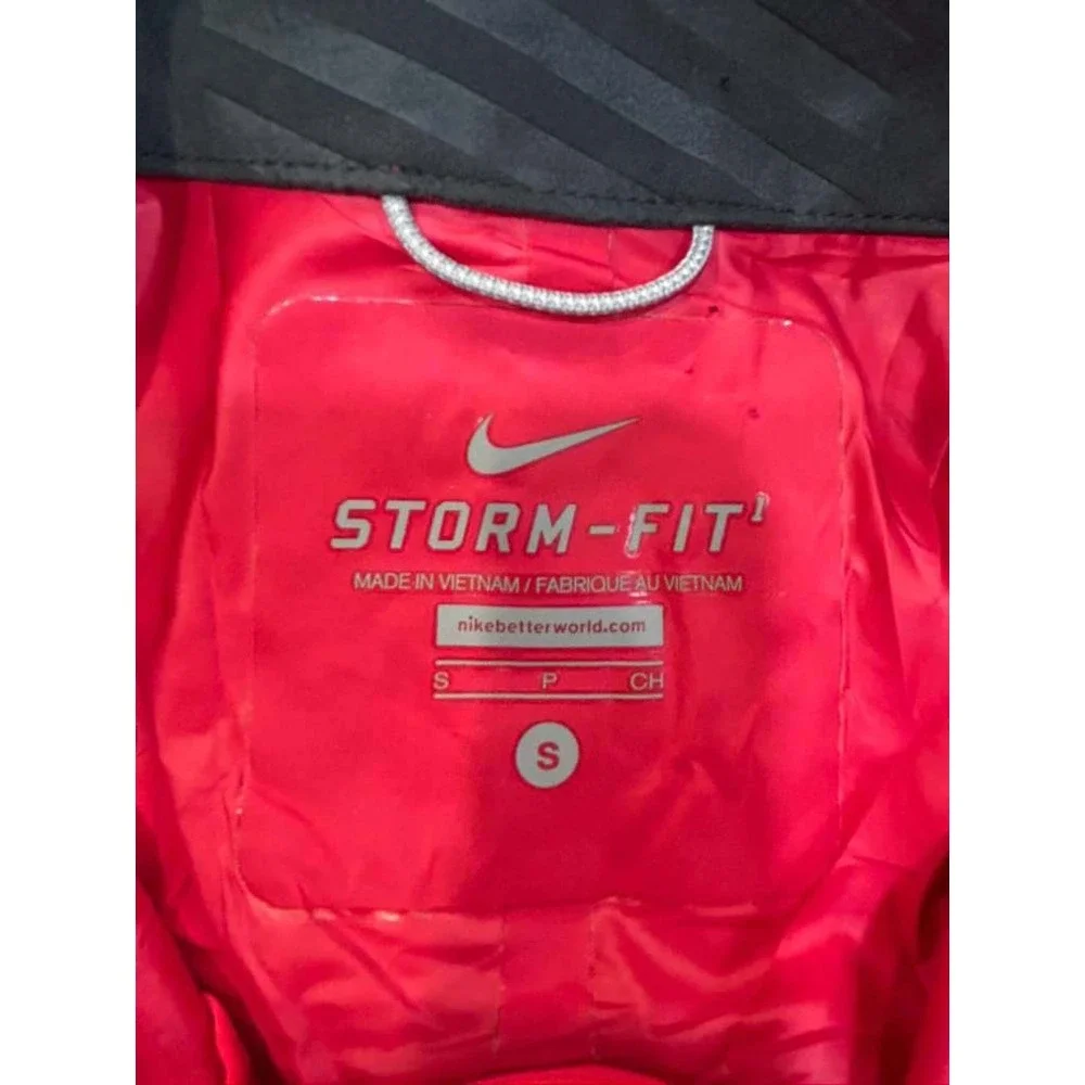 Nike Storm-FIT Womens Red Reflective Running Jacket Full Zip 425089-691 Small